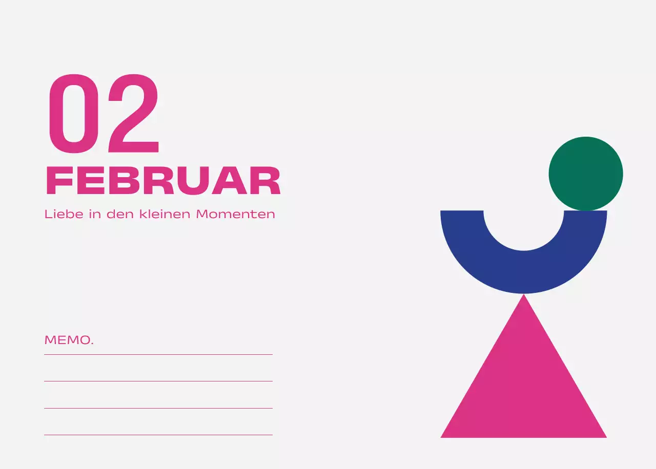 Blue Pop Calendar Kalender