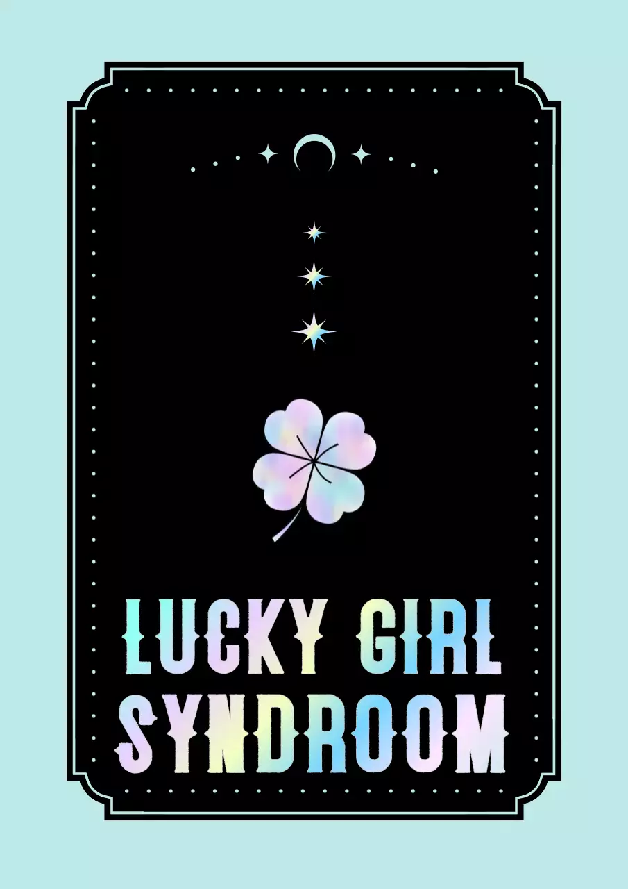 Neon Cyber ​​​​Geluksposter