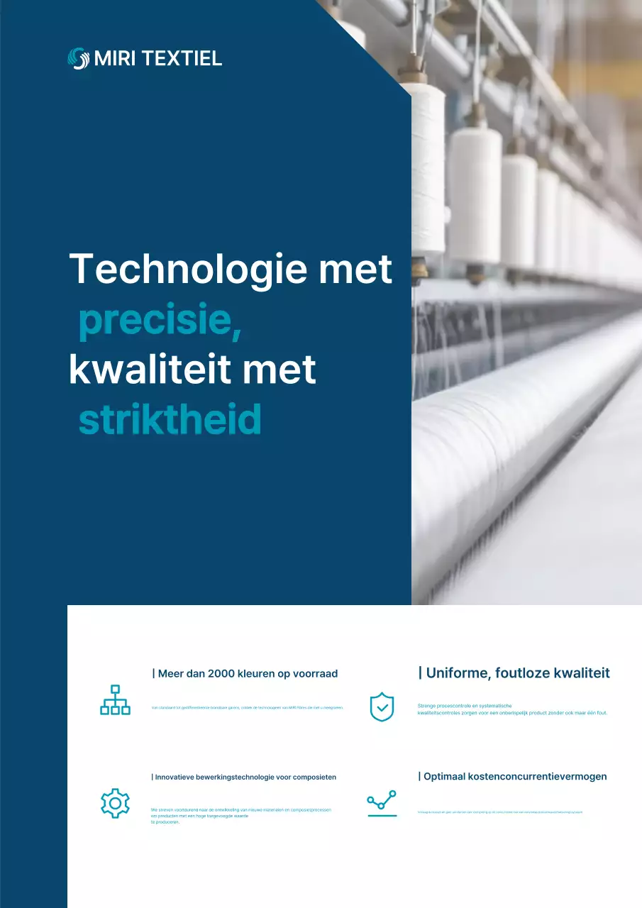 Blauwe moderne textieladvertentie