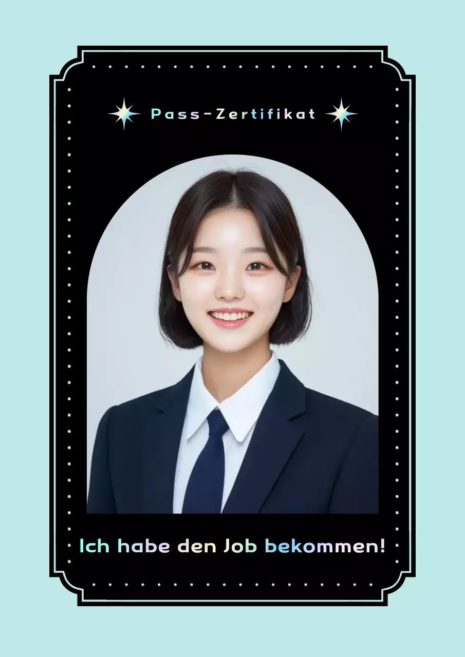 Neon Cyber ​​​​Viel Glück Poster