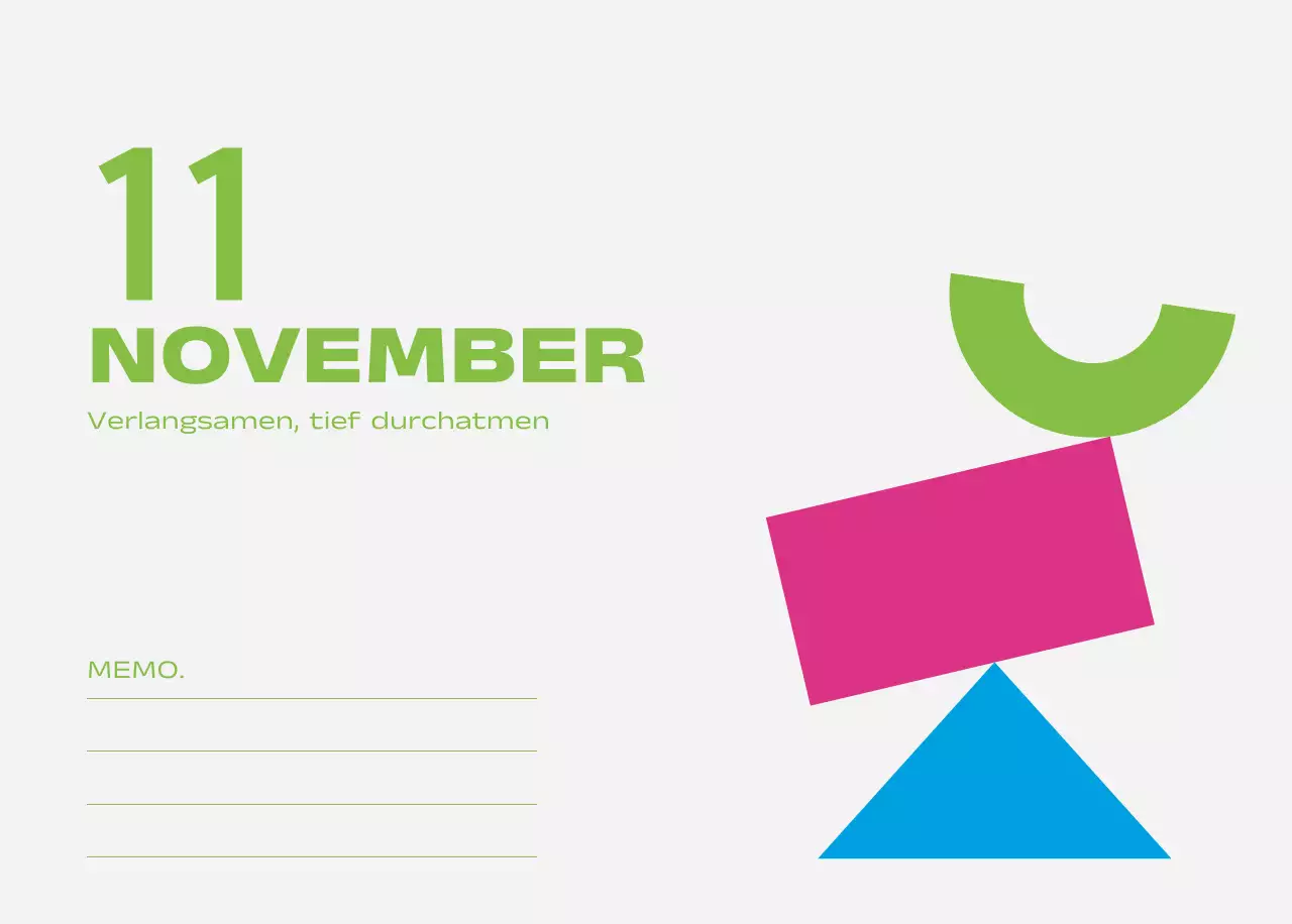 Blue Pop Calendar Kalender