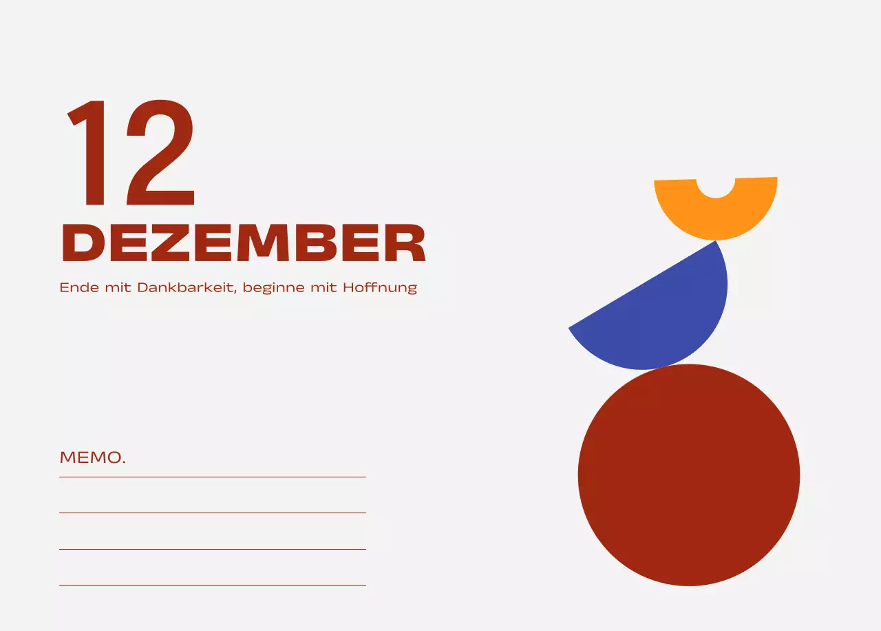 Blue Pop Calendar Kalender