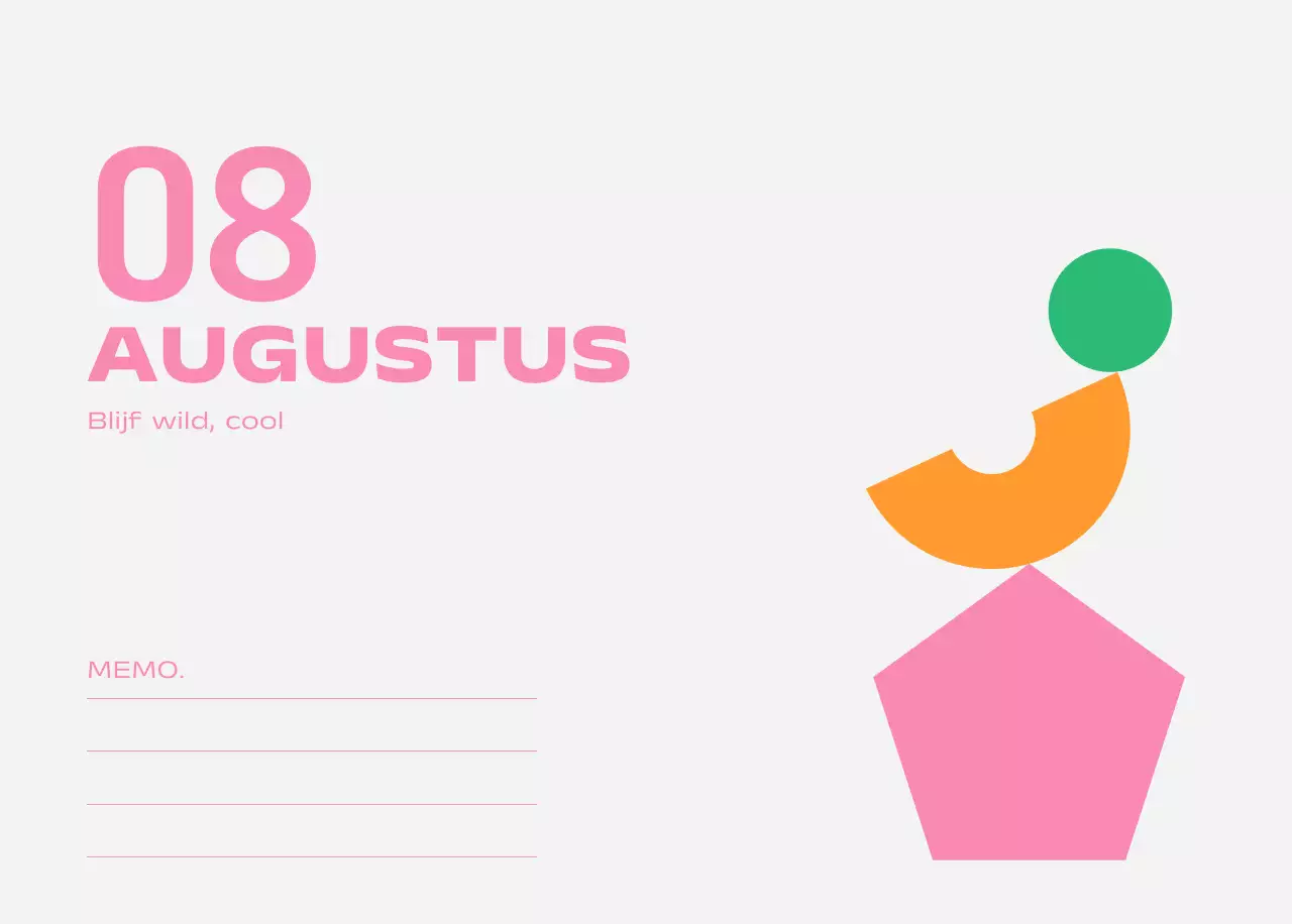 Blue Pop Kalender Kalender