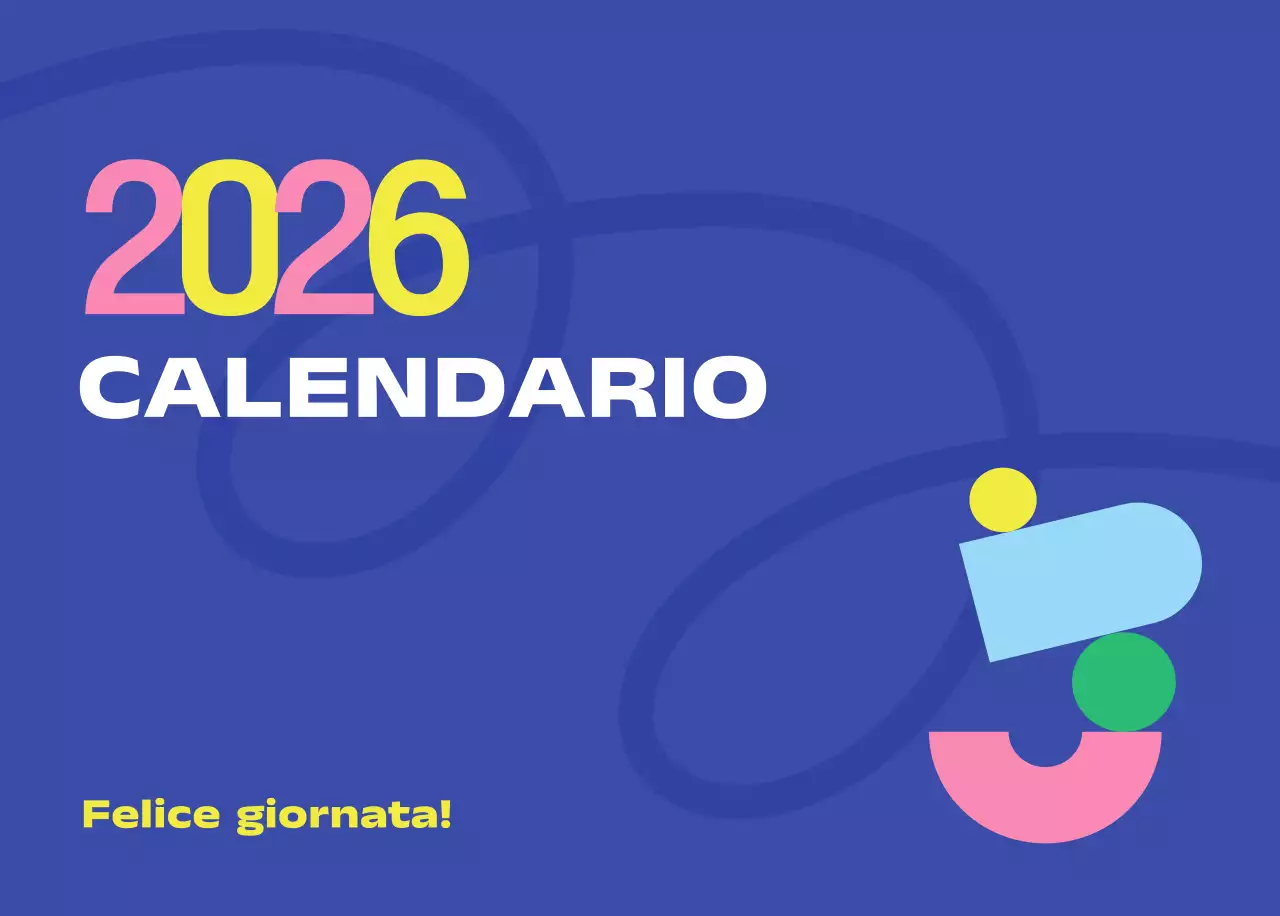 Calendario Blue Pop