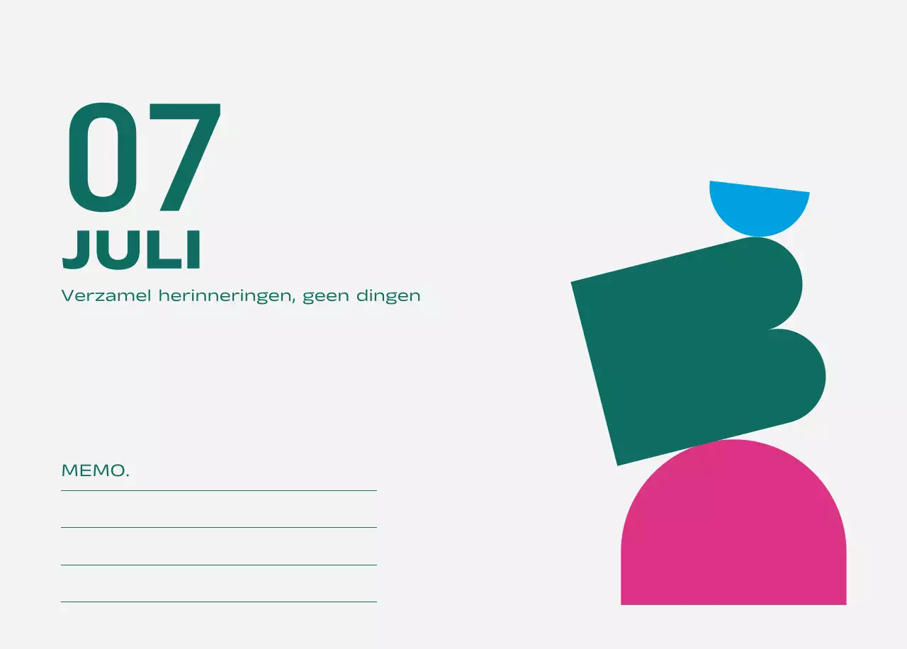 Blue Pop Kalender Kalender