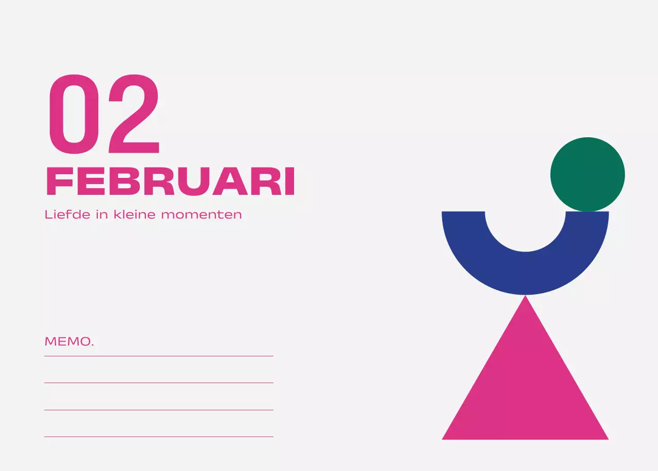 Blue Pop Kalender Kalender