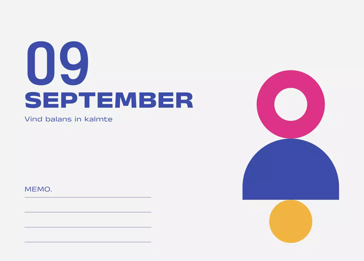 Blue Pop Kalender Kalender