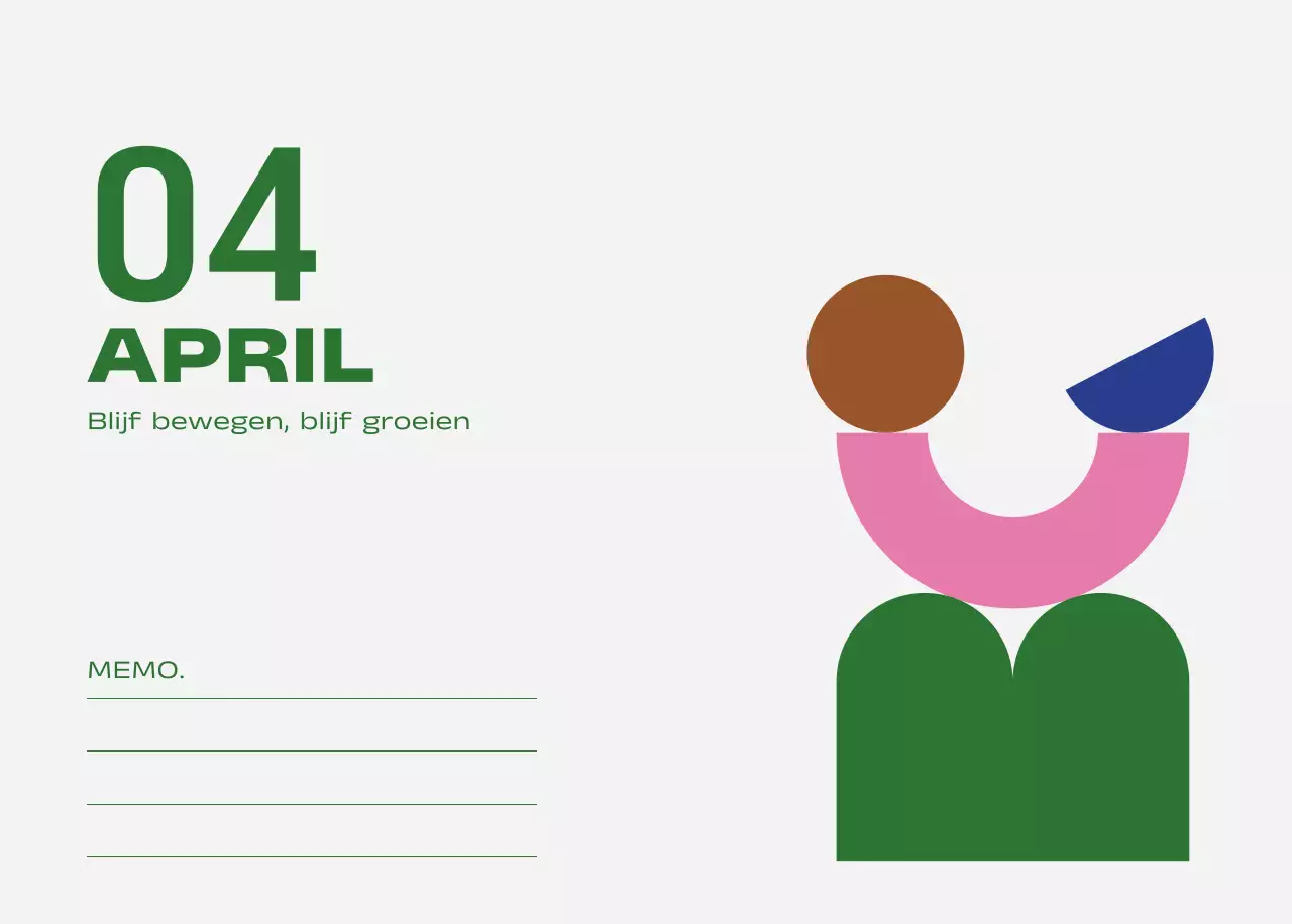 Blue Pop Kalender Kalender