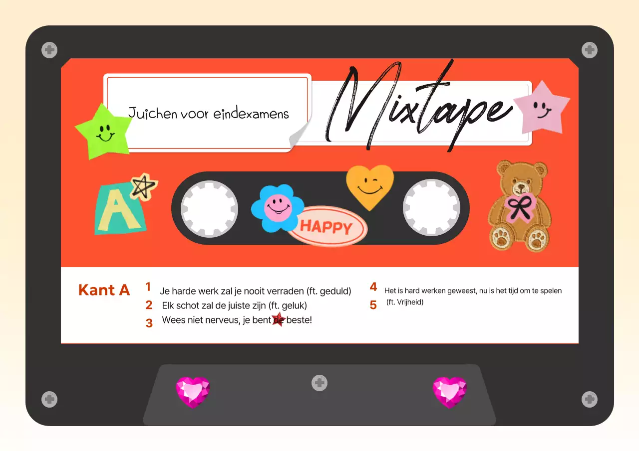 Oranje Retro Juichartikelen