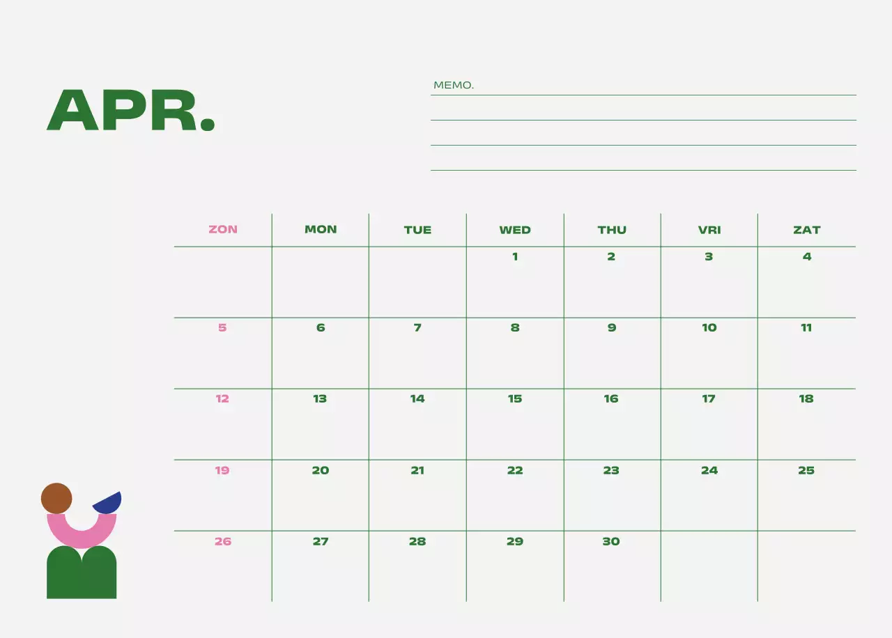 Blue Pop Kalender Kalender