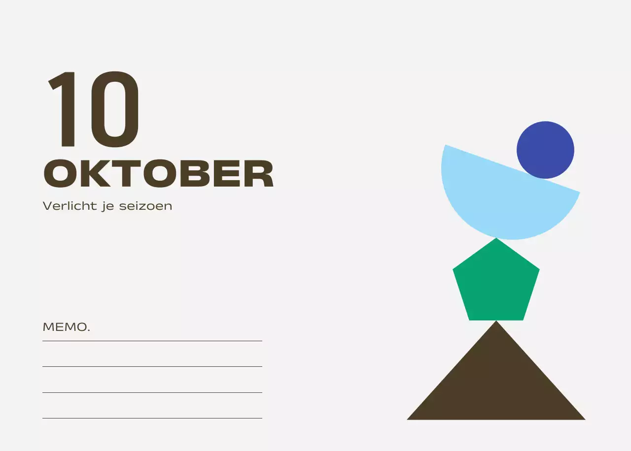 Blue Pop Kalender Kalender