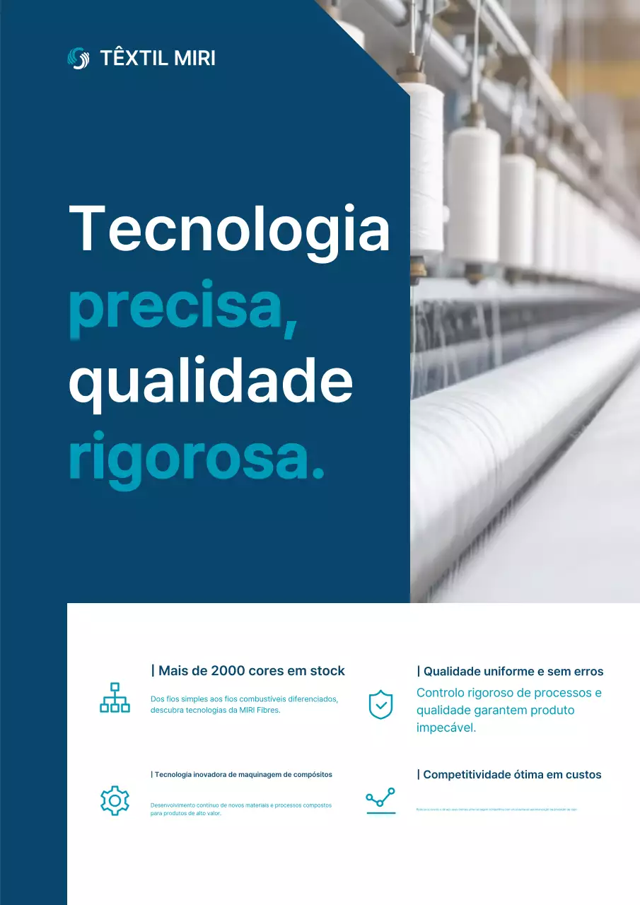 Anúncio de tecido moderno azul