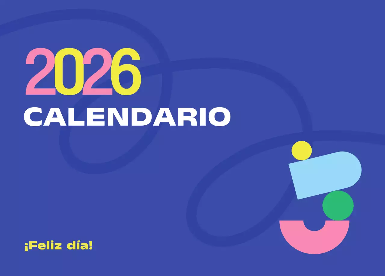 Calendario Blue Pop