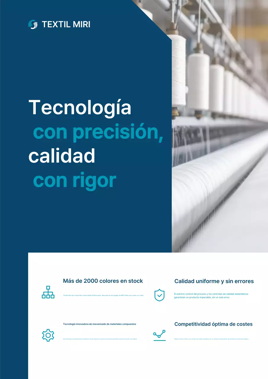 Anuncio textil moderno azul