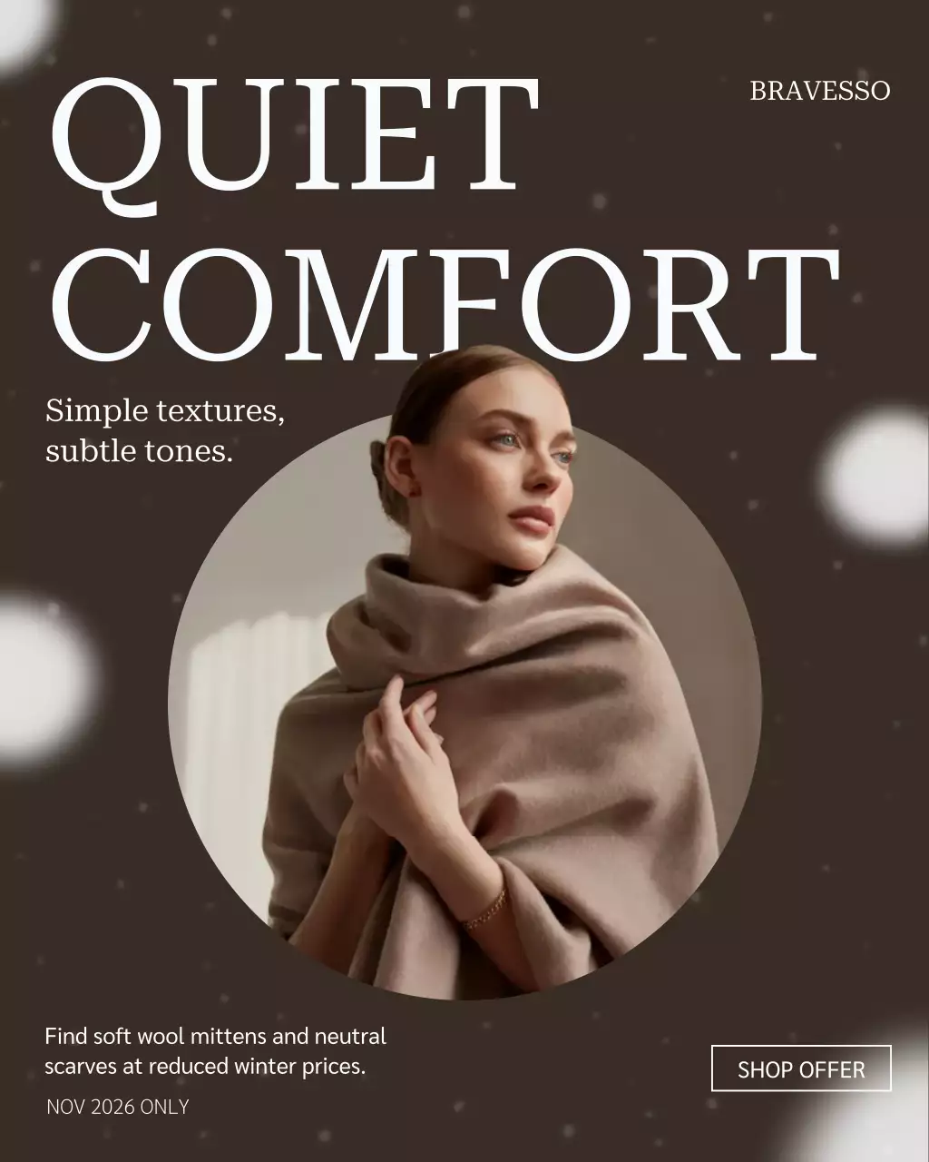 Brown Elegant Fashion Advertisement Instagram Post