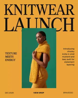 Orange Modern Fashion Promotion Instagram Post