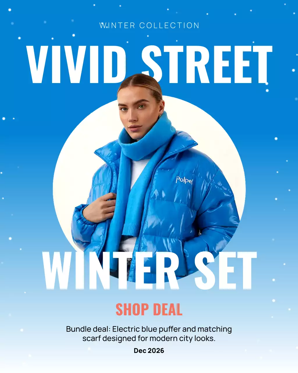 Blue Modern Fashion Promotion Instagram Post