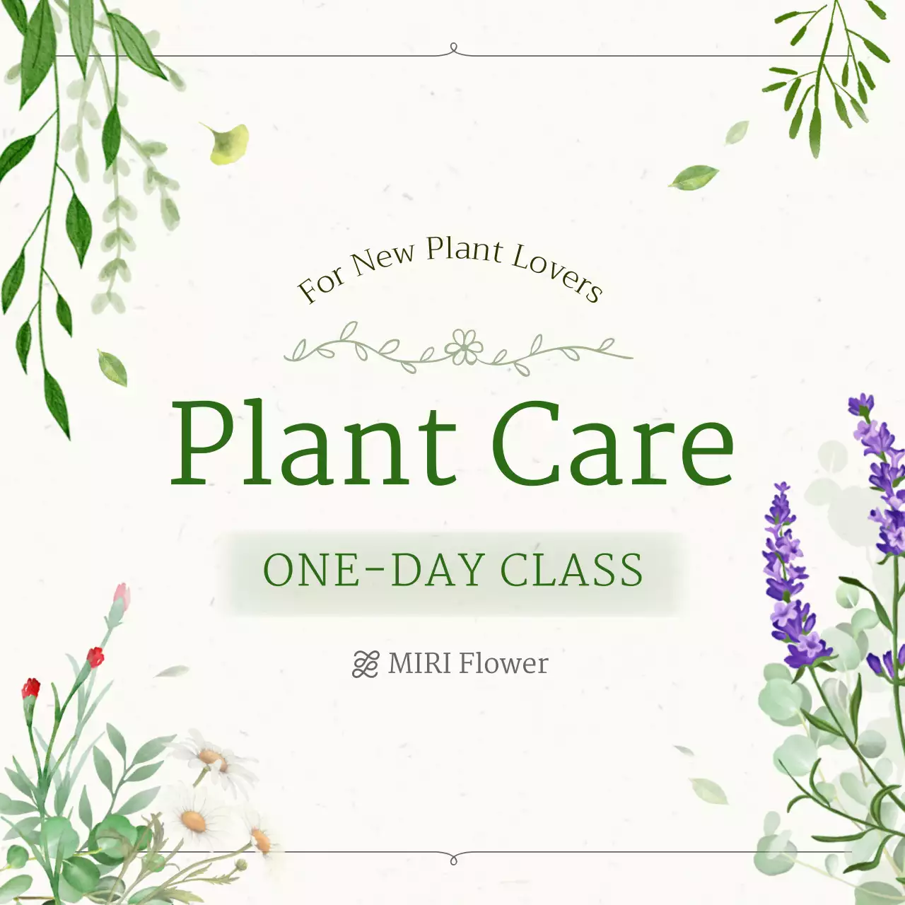 green botanical plant class