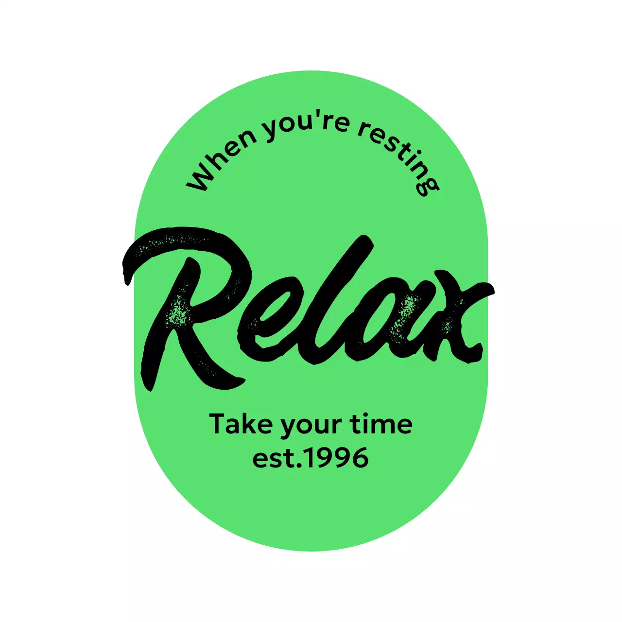 둥근 도형과 필기체가 있는 심플한 느낌의 카페 굿즈