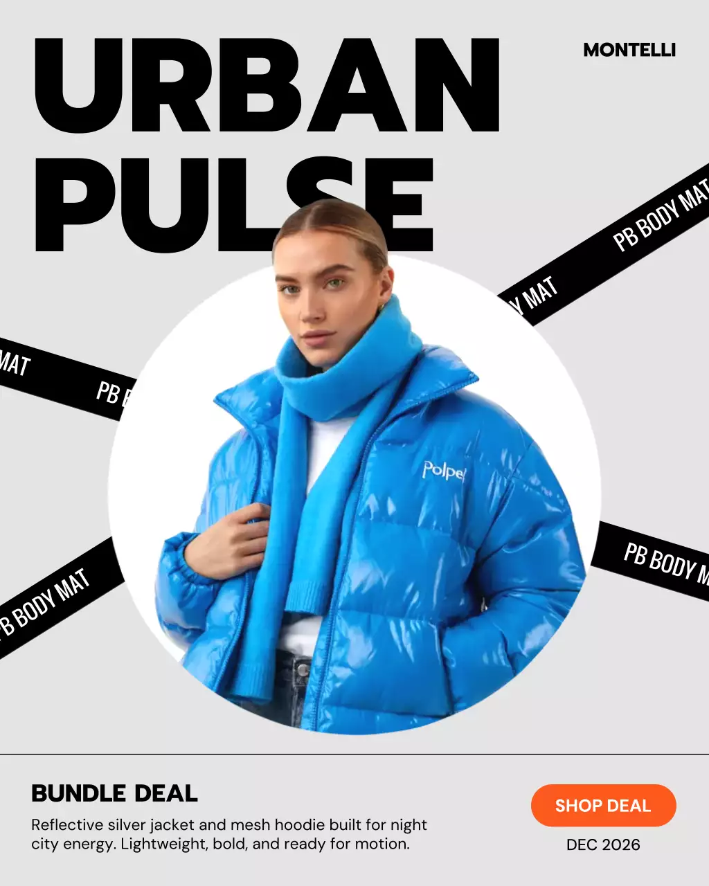 Blue Urban Fashion Promotion Instagram Post