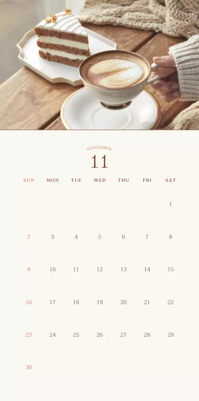 베이지 빈티지 카페 홍보