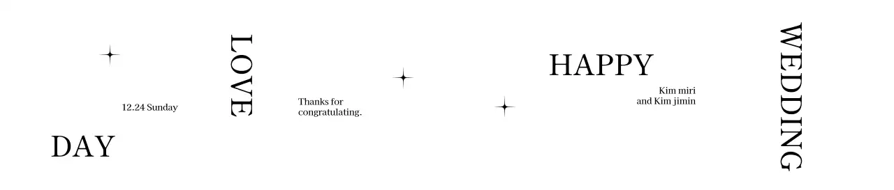 라인 원형 일러스트와 반짝이가 있는 고급스러운 느낌의 웨딩 기념