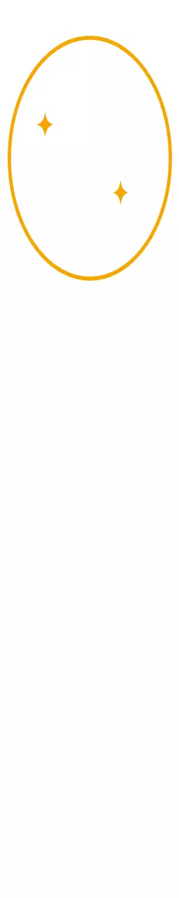 타원형과 반짝이가 있는 알파벳 로고의 고급스러운 뷰티샵