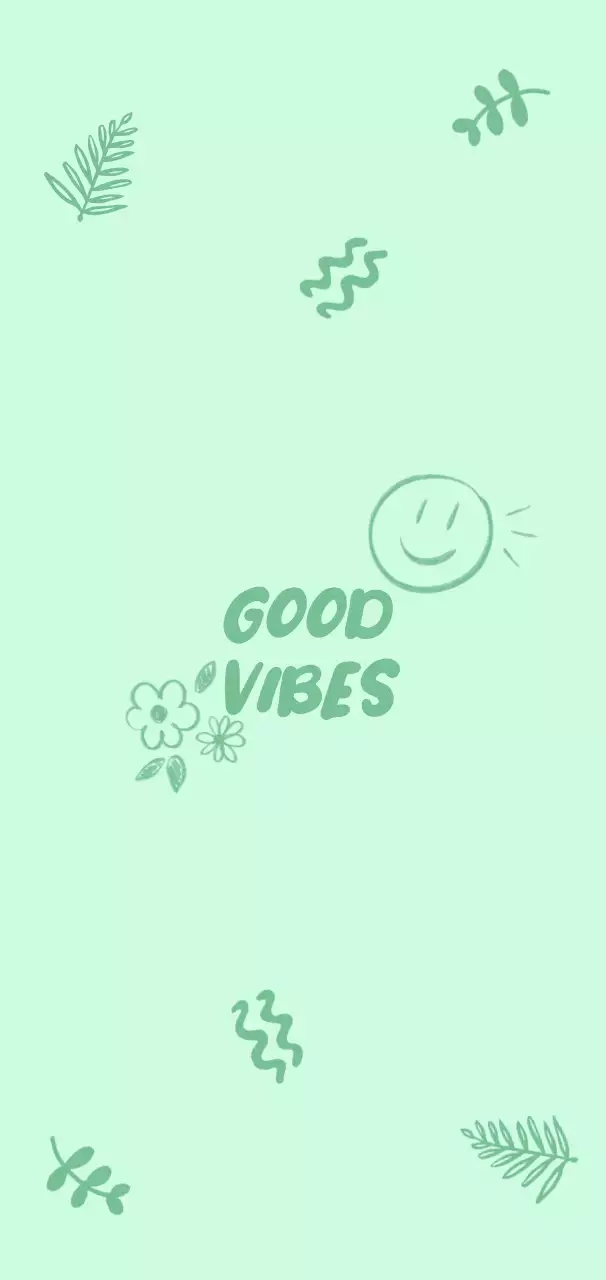 mint minimal positivity sticker