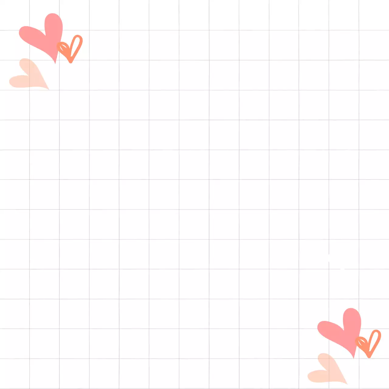 흰색 격자 따듯한 마음 메모 노트