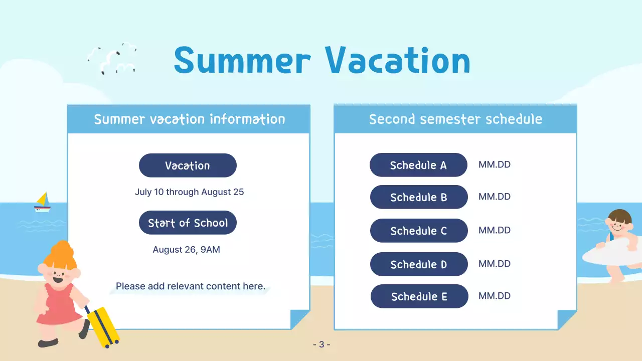Blue Simple Summer Guide Presentation