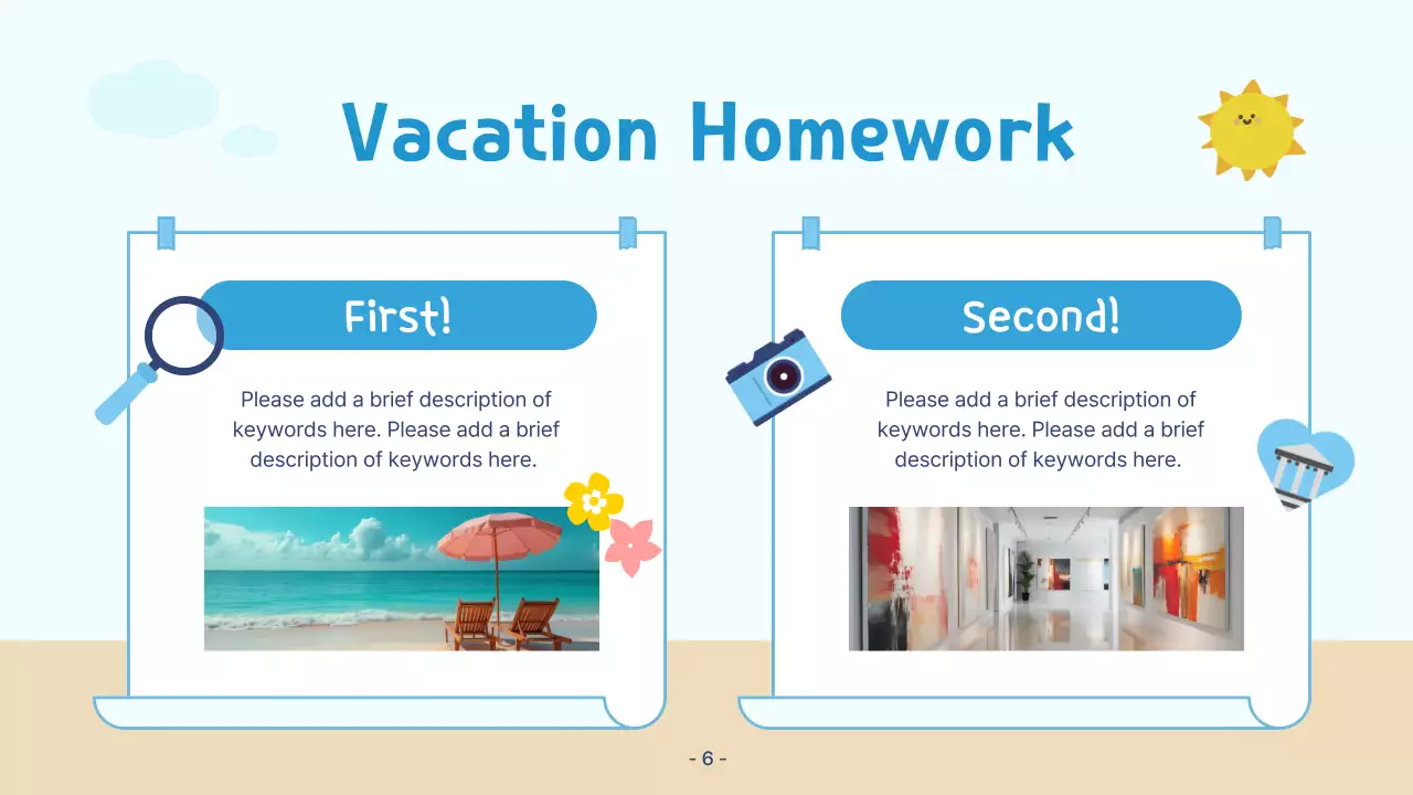 Blue Simple Summer Guide Presentation
