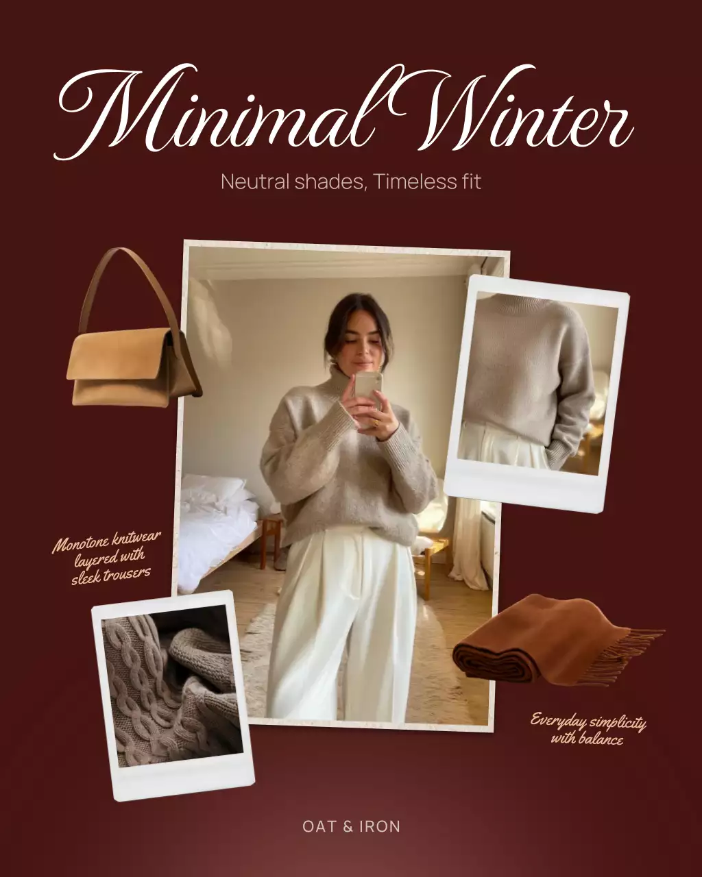 Brown Minimal Winter Promotion