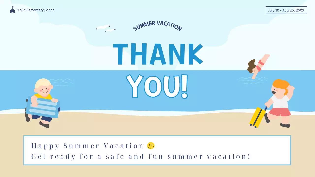 Blue Simple Summer Guide Presentation