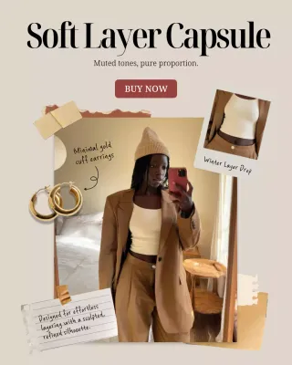 Beige Modern Fashion Promotion