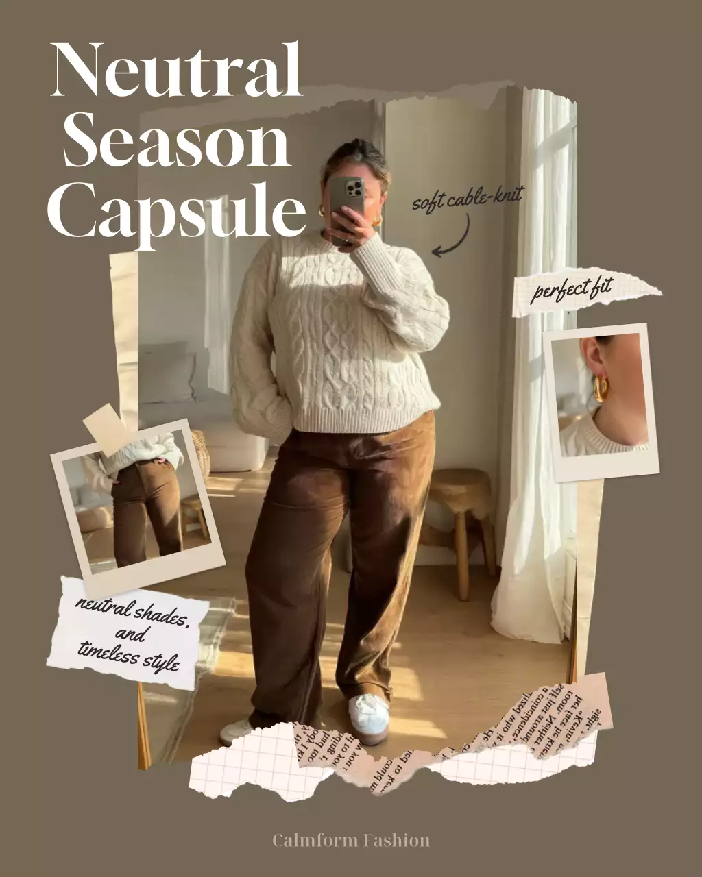 Brown Classic Fashion Advertisement