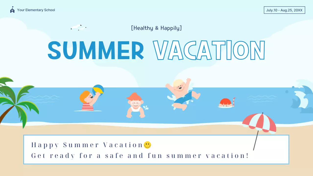 Blue Simple Summer Guide Presentation