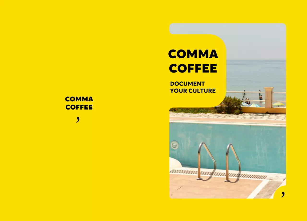 핑크 모던 카페 홍보