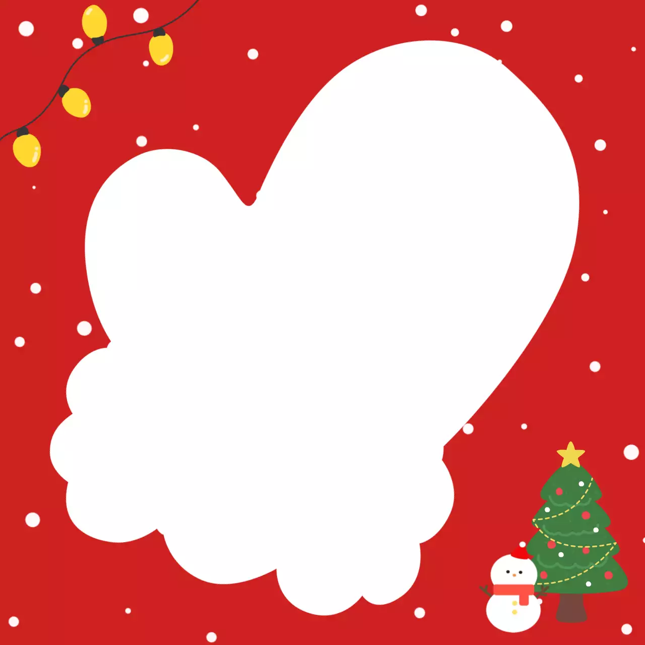 빨강 아기자기한 크리스마스 메모 문구