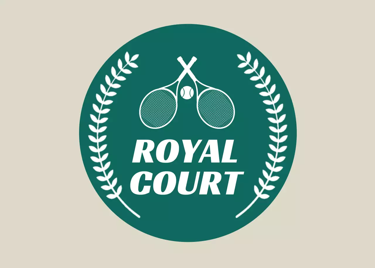 ベージュ クラシック テニス ロゴ テニス