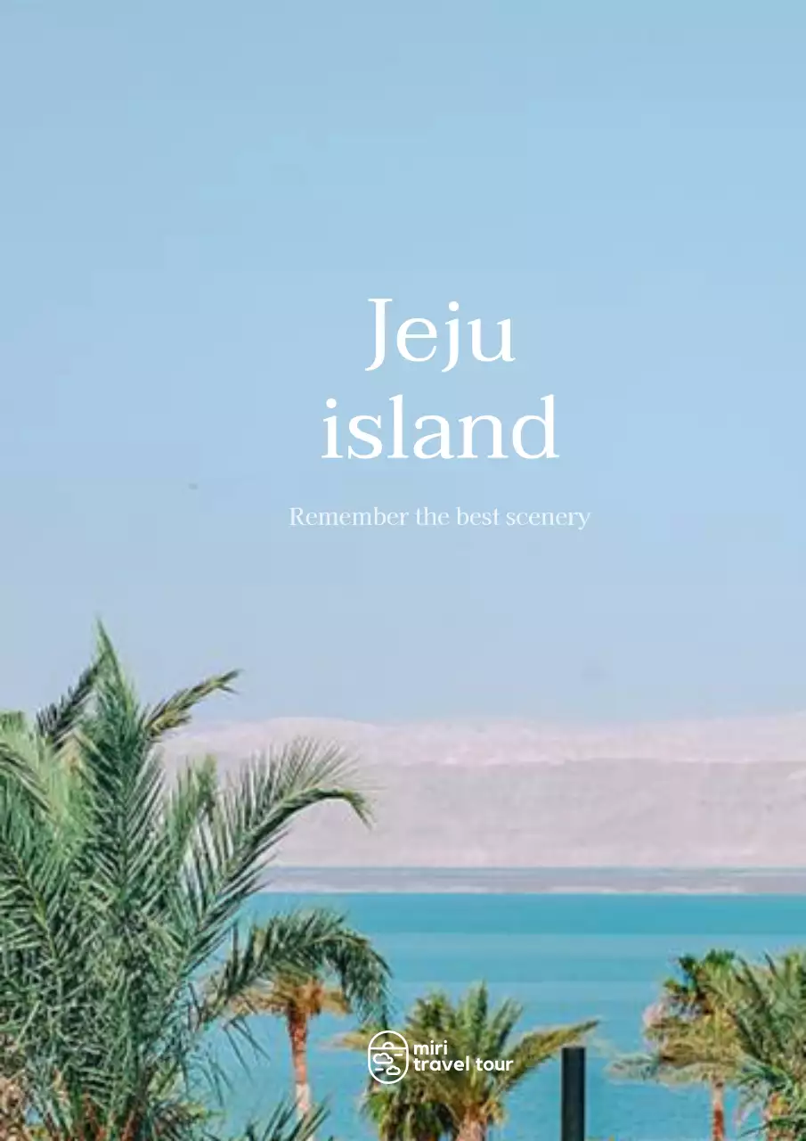 심플한 여행 홍보 안내