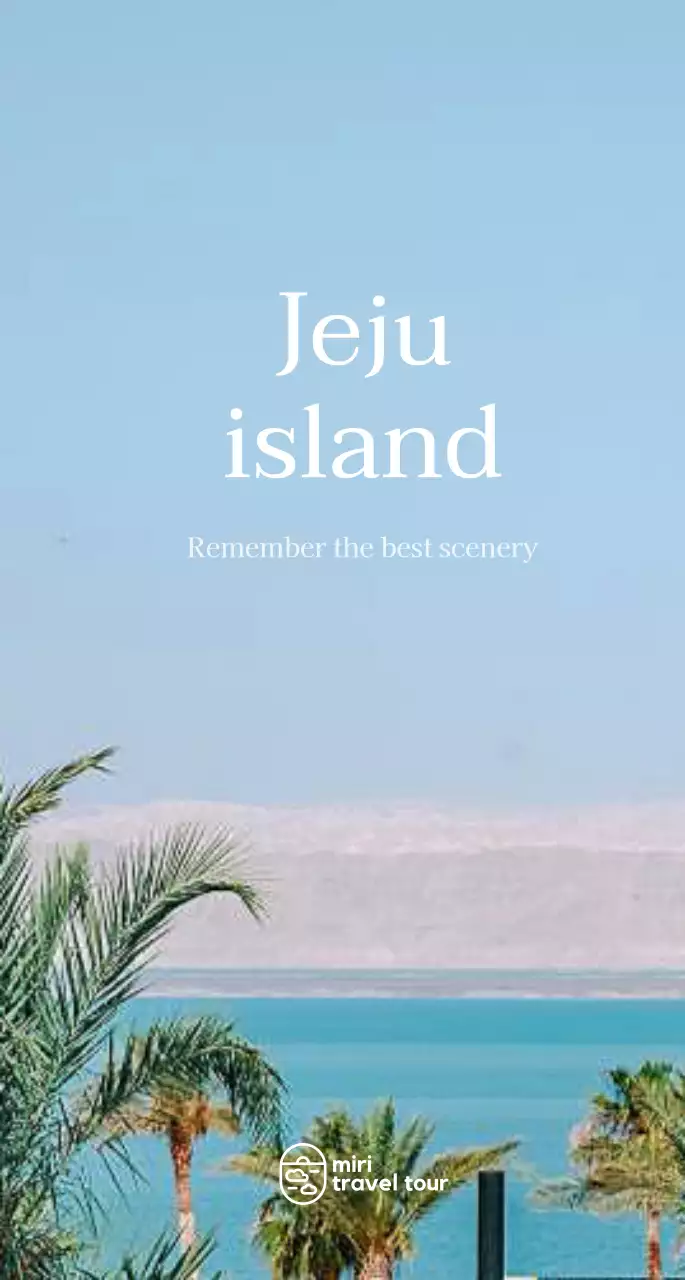 심플한 여행 홍보 안내