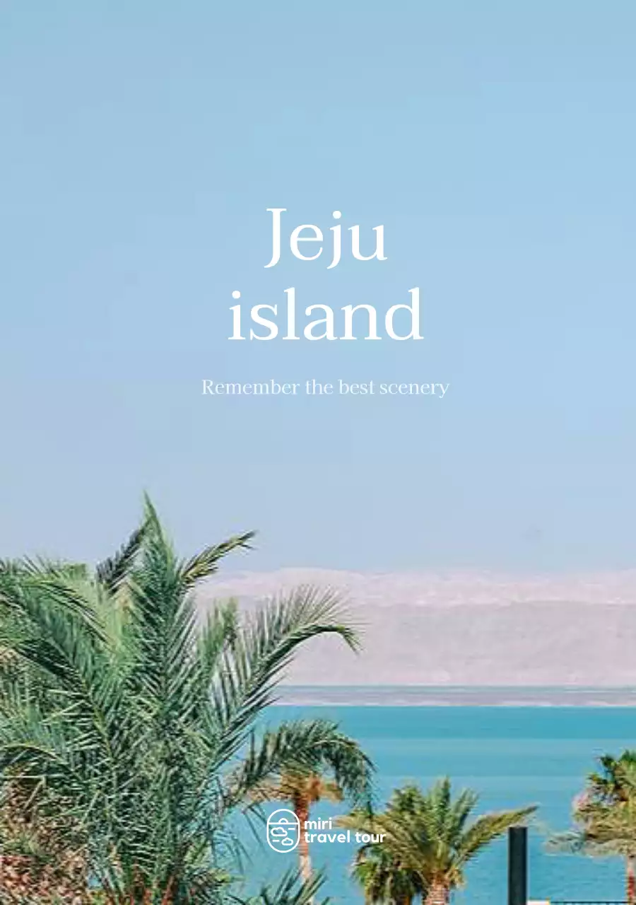 심플한 여행 홍보 안내