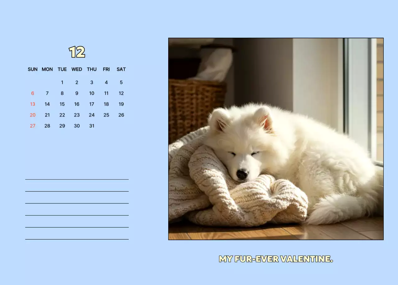 黄色 かわいい 犬 カレンダー