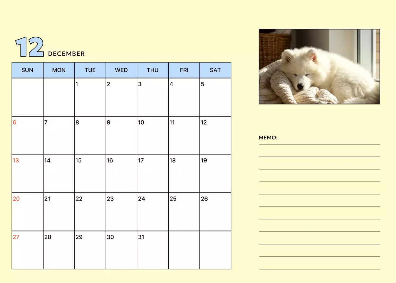 黄色 かわいい 犬 カレンダー
