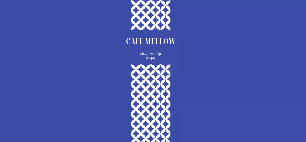 青 モダン カフェ 看板 パターン