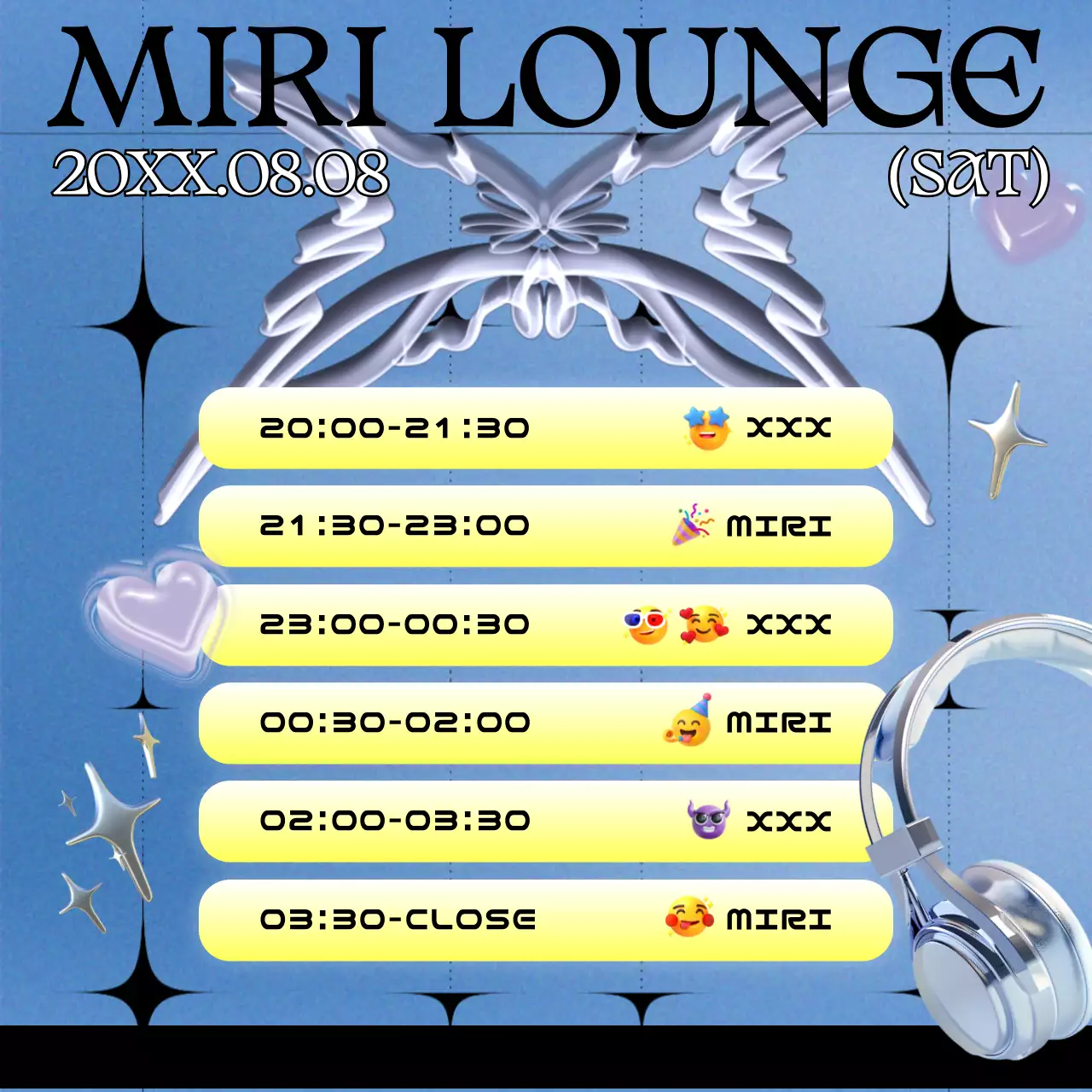 Promoção de evento Neon Cyber ​​Dj Postagem em mídia social