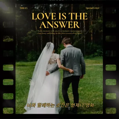 검정과 노랑의 빈티지한 감성문구 게시글