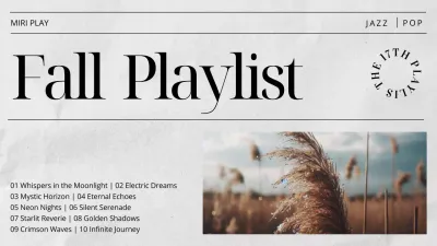 Beige Minimal Playlist Guide YouTube Thumbnail