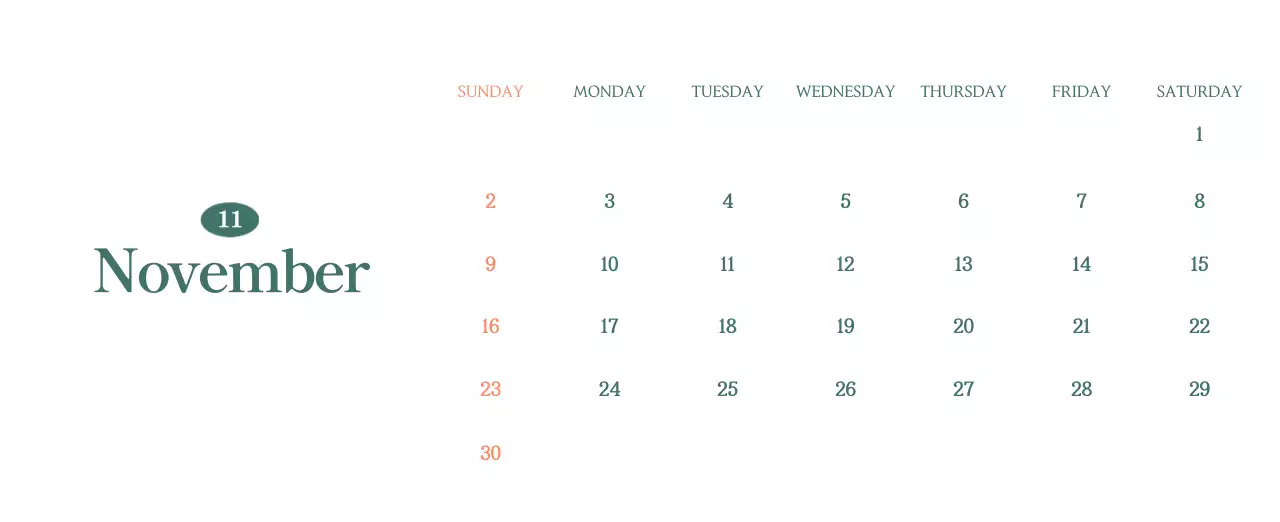 이달의 음료를 추천해주는 모던 카페 달력