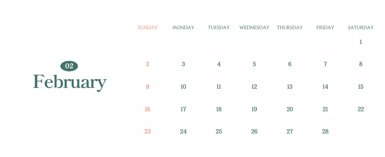 이달의 음료를 추천해주는 모던 카페 달력